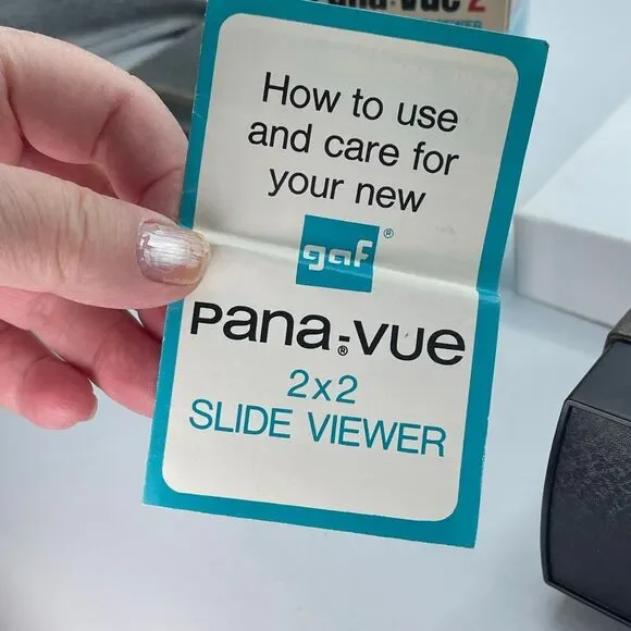 Vintage GAF Pana-Vue 2 lighted 2X2 slide viewer Not tested - Picture 8 of 9